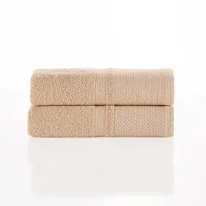 4Home Bavlněný ručník Deluxe béžová, 50 x 100 cm, sada 2 ks, 50 x 100 cm