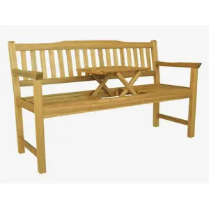Produkt ALDOSRO Dřevěná lavička Eva se stolkem uprostřed