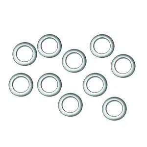 Produkt Kroužky látkové stříbrné, matné 10 ks