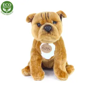 Produkt Rappa Plyšový pes stratfordšírský bulteriér hnědá, 30 cm