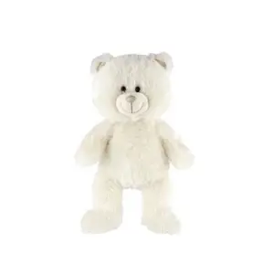 Teddies Snílek medvěd bílý plyš 40cm na baterie se světlem a zvukem