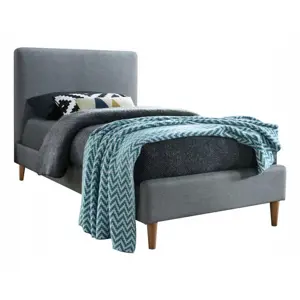 Produkt Signal Čalouněná postel ACOMA 90 x 200 cm barva šedá / dub