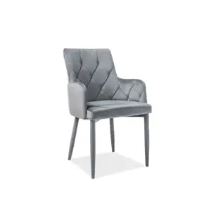 Produkt Signal Židle RICARDO VELVET šedá BLUVEL14