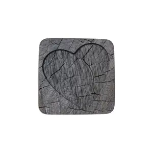 6ks šedé korkové podtácky srdce ve stromu Hearts grey - 10*10*0,4cm Mars & More
