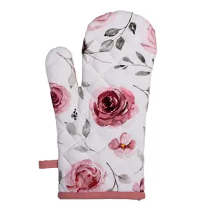 Produkt Bavlněná chňapka-rukavice s růžemi Rustic Rose - 18*30 cm Clayre & Eef