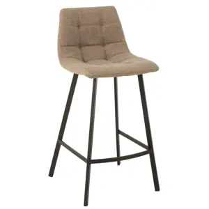 Béžová barová židle Barstool Babette Beige - 47*43*95cm J-Line by Jolipa