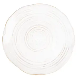 Béžový keramický dezertní talíř Groa - Ø 18*2 cm Clayre & Eef