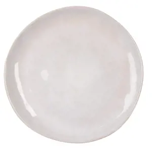Bílo-béžový dezertní talířek Beillo - Ø 22*2 cm Clayre & Eef