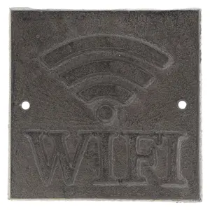 Cedulka WiFi - 13*13*1 cm Clayre & Eef