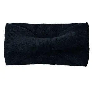 Produkt Černá dámská zimní čelenka - 10*22 cm Clayre & Eef