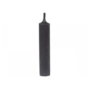 Černá úzká krátká svíčka Short dinner black - Ø 2 *11cm / 4.5h Chic Antique