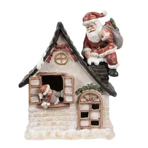 Produkt Dekorace Santa lezoucí do domu komínem s Led světýlky - 16*8*19 cm Clayre & Eef