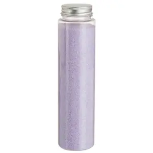 Dekorativní světle fialový písek v láhvi 600g - 5,4*5,4*21 cm J-Line by Jolipa