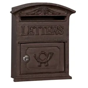 Produkt Hnědá poštovní schránka Letters - 27*9*31 cm Clayre & Eef