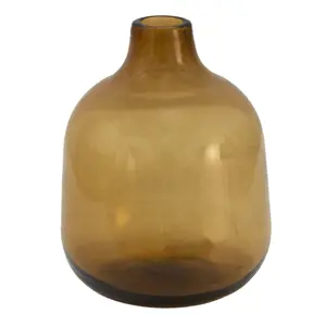 Produkt Hnědá skleněná dekorační váza - Ø 10*13 cm Clayre & Eef