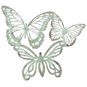 Produkt Nástěnná dekorace 3 motýlci - 53*45 cm Clayre & Eef
