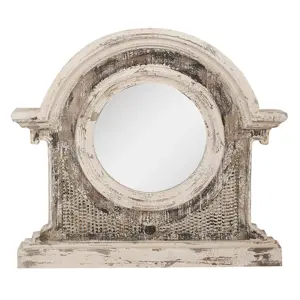 Produkt Nástěnné hnědé dřevěné zrcadlo Avolio - 89*8*82 cm Clayre & Eef