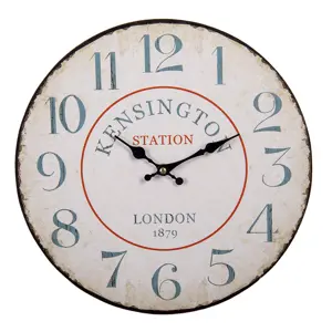 Nástěnné hodiny Kensington - Ø 34*1 cm / 1*AA Clayre & Eef