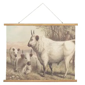 Produkt Nástěnný dekorativní plakát s krávami - 100*2*75 cm Clayre & Eef