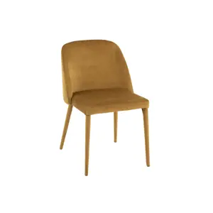 Okrová jídelní židle Charlotte - 58*80*51 cm J-Line by Jolipa