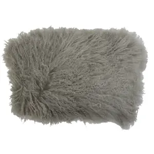 Produkt Polštář šedá ovčí kůže kudrnatý dlouhý chlup Curly grey - 35*50*10cm Mars & More