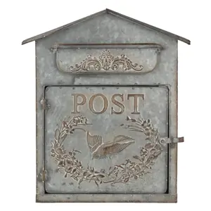 Poštovní plechová retro schránka - 31*12*36 cm Clayre & Eef