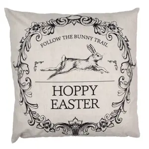 Produkt Povlak na polštář s králíkem Hoppy Easter - 45*45cm Clayre & Eef