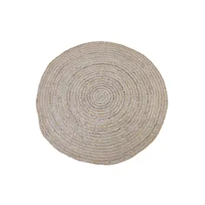 Přírodně hnědý jutový kulatý koberec Irbi - Ø 120 cm Light & Living