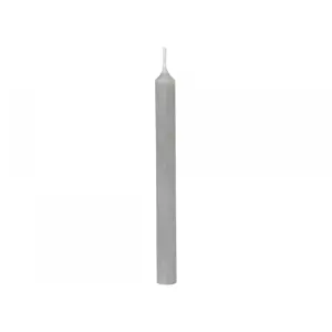 Šedá úzká svíčka Taper grey - Ø 1,2 *13cm / 2.5h Chic Antique