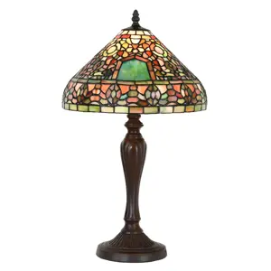 Stolní lampa Tiffany Kilie - 30x53 cm E27/max 1x60W Clayre & Eef