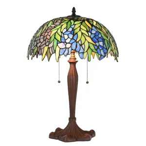 Produkt Stolní lampa Tiffany lampa Rousse - Ø 41x60 cm E27/max 2x60W Clayre & Eef
