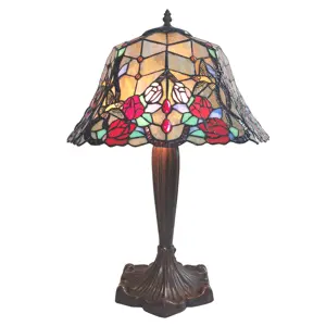 Produkt Stolní lampa Tiffany Veronique – Ø 42*58 cm E27/max 2*60W Clayre & Eef