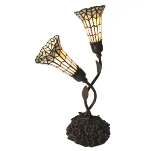 Produkt Tiffany stolní lampa Carillon - 34*25*58 cm E14/max 2*25W Clayre & Eef