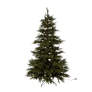 Vánoční stromek extra s led světýlky zelený - 225cm J-Line by Jolipa