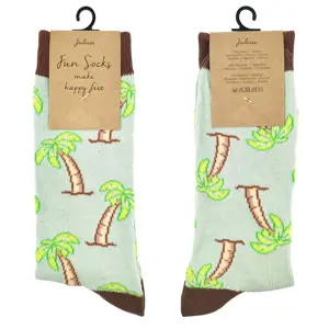 Veselé zelené ponožky s palmami - 39-41 Clayre & Eef