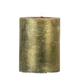 Zlatá svíčka Gold XL - 10*10*15cm Mars & More