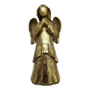 Zlatý antik dekorační anděl Anjel - 8*4*15 cm Sommerfield