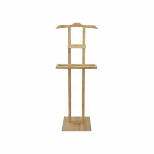 Produkt Bambusový stojan na oblečení s odkládací plochou Compactor Bamboo - 44,5 x 32 x 115 cm