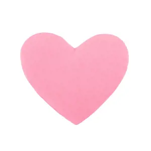 Bellatex Tvarovaný polštářek Srdce růžová, 23 x 25 cm