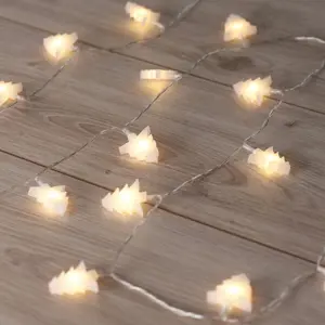 Produkt DecoKing Vánoční světelný řetěz Stromečky teplá bílá, 20 LED