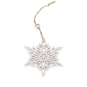 Produkt Dřevěná vánoční ozdoba Star, bílá, 8 ks