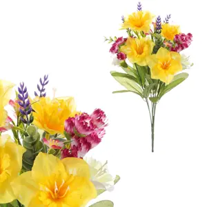 Produkt Mix umělých jarních květin, 25 cm