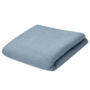 Produkt New Baby Dětská mušelínová deka modrá, 70 x 100 cm