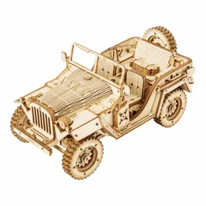 Produkt RoboTime 3D dřevěné puzzle Vojenský džíp