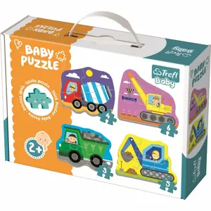 Produkt Trefl Baby puzzle Vozidla na stavbě 4v1 3, 4, 5, 6 dílků