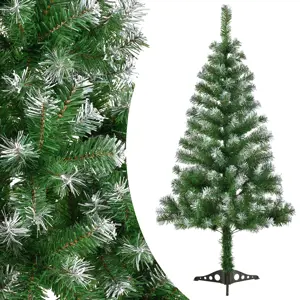 Produkt Juskys Umělý vánoční stromek 150 cm zelená s umělým sněhem včetně stojanu