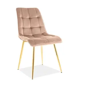 Produkt Signal Židle CHIC VELVET zlatý rám / béžová BLUVEL 28