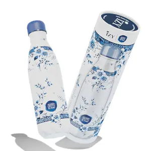 Produkt Bílo-modrá nerezová termoláhev IZY Delft Blue Faience - Ø 7*27cm / 500ml  IZY Bottles