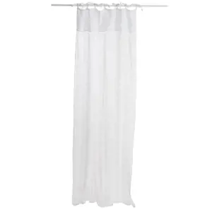 Produkt Bílý bavlněný voál / záclona na zavazování - 140*290cm J-Line by Jolipa