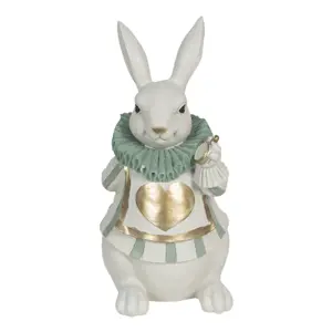 Produkt Dekorace králíka se zlatým srdíčkem - 17*14*33 cm Clayre & Eef